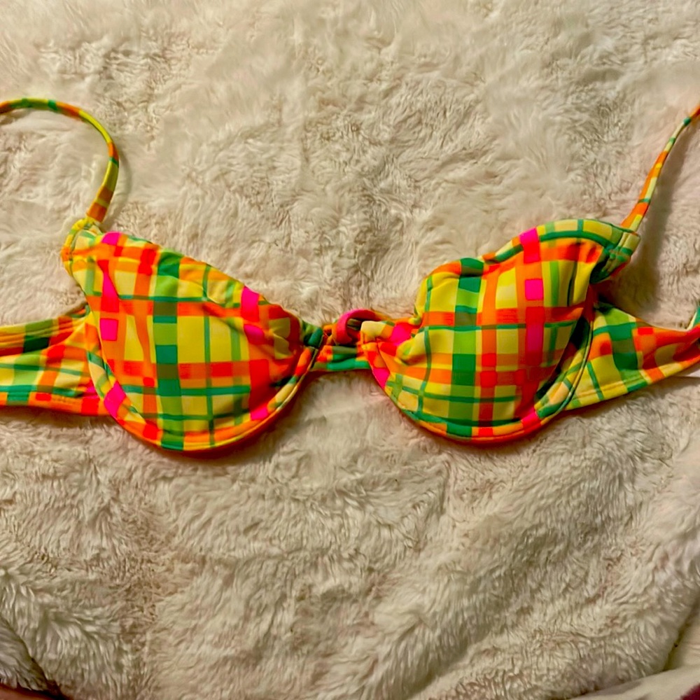 Multiple colored bathing suit top